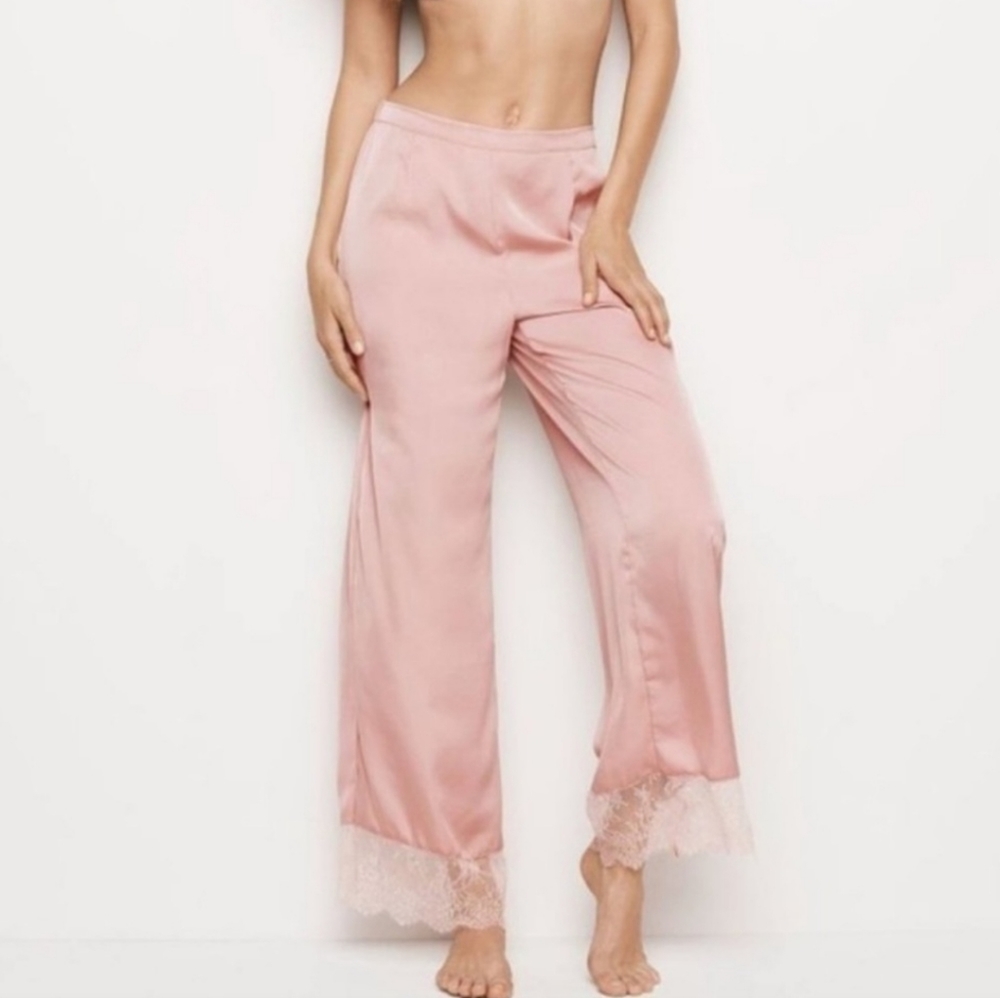 Victoria's Secret Chantilly Silk Lace Pajama Pants